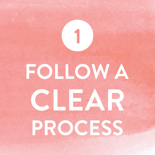 1. Follow a Clear Process