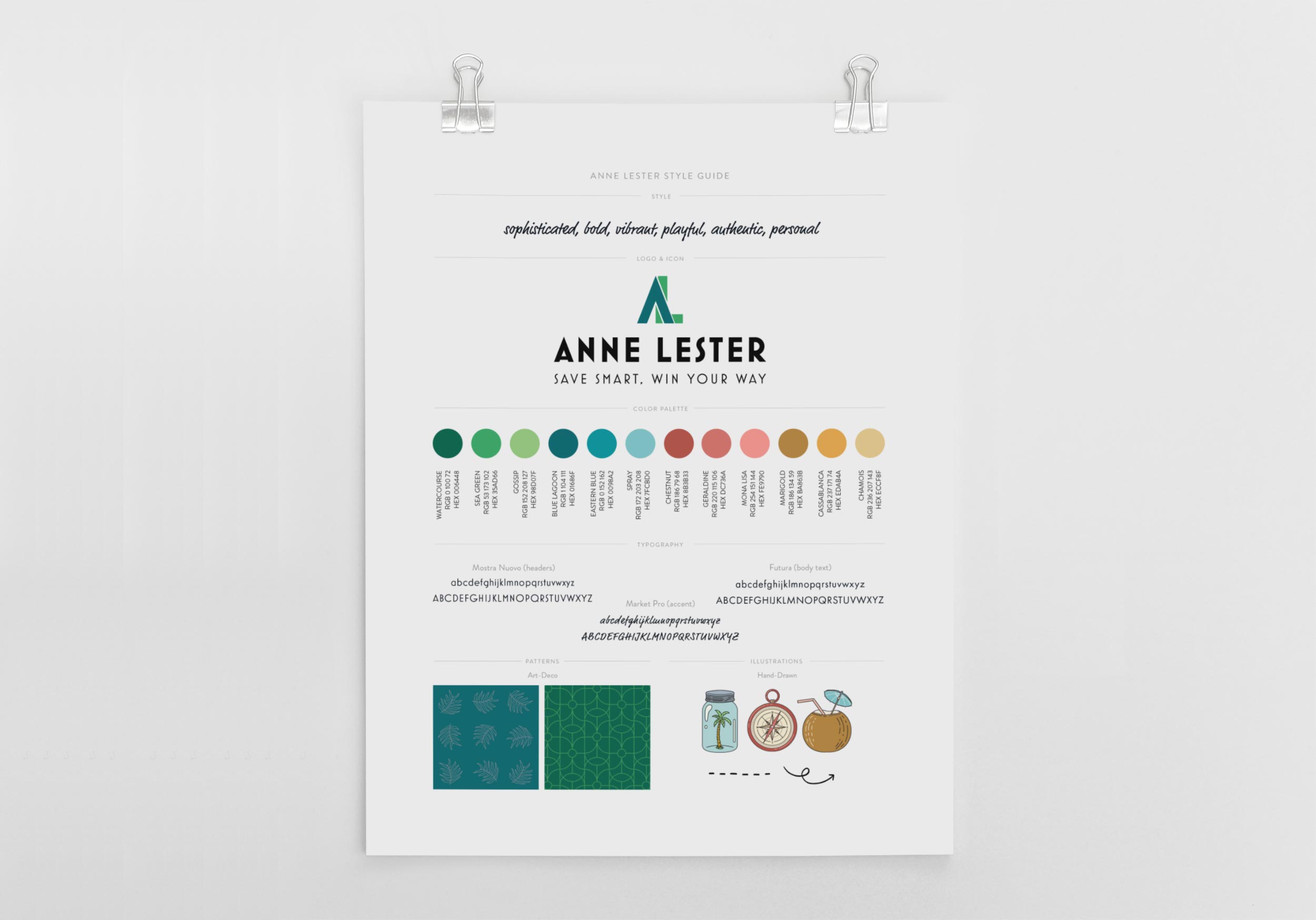Brand Guide for Anne Lester