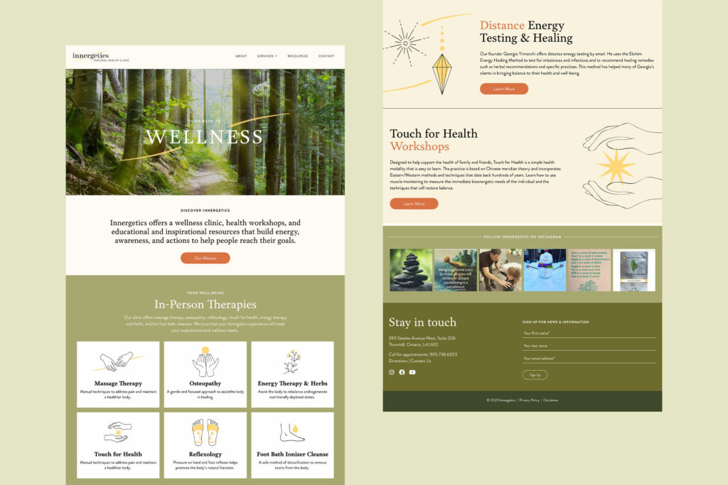 Natural Health Clinic Website Design and Development