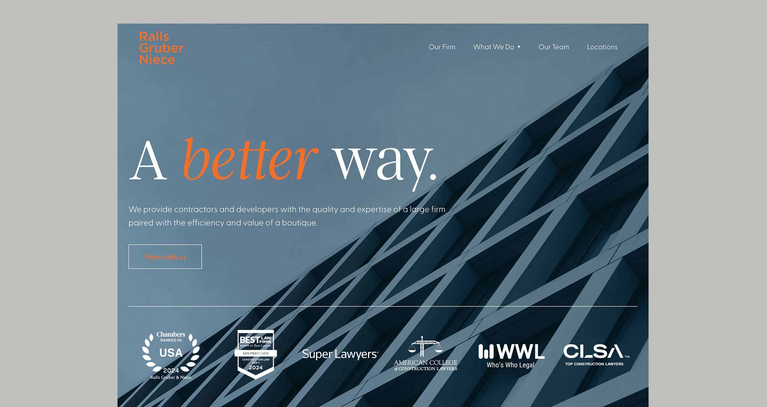 Ralls Gruber Niece Law Firm Wordmark and Website